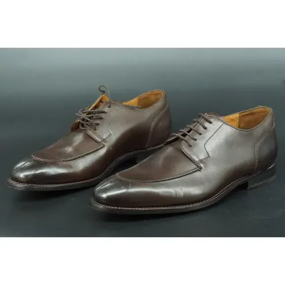 Allen Edmonds Watson Split Toe Derby Oxford Men Shoes Size 12 Brown New $395